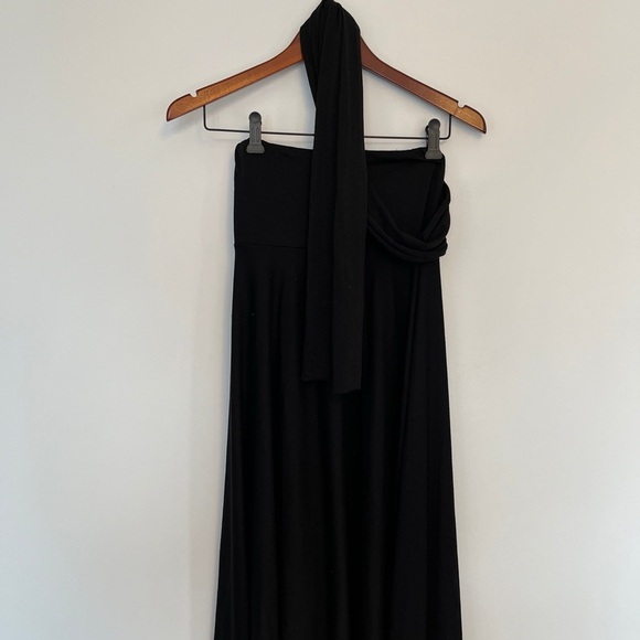 Black Convertible Strapless Dress Multiway Resort Dress Size S - Picture 2 of 9